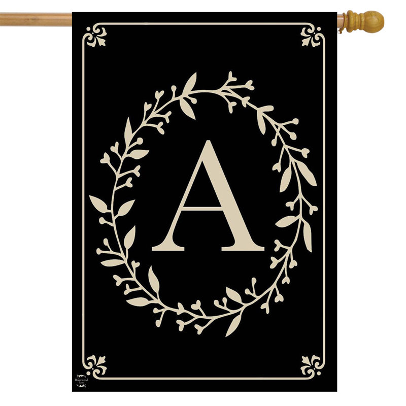 Classic Monogram Letter A Double-Sided House Flag