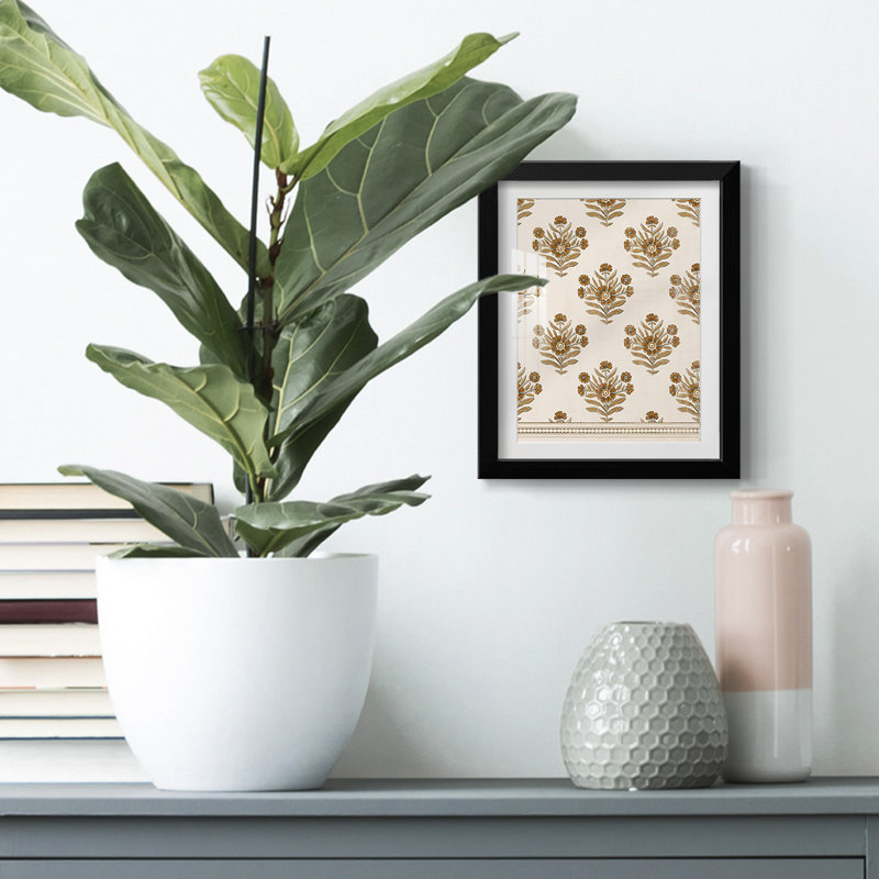 BlockPrint Blooms, Noir, H 28,5 po x l 20,5 po