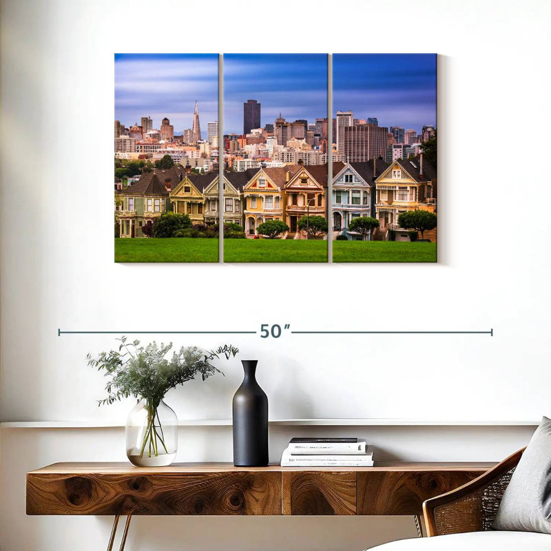 San Francisco Homes, 24" H x 38" W