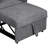 Convertible Sleeper Chair With Adjustable Backrest, 3 IN 1 Lounger Chair Turns Into Bed