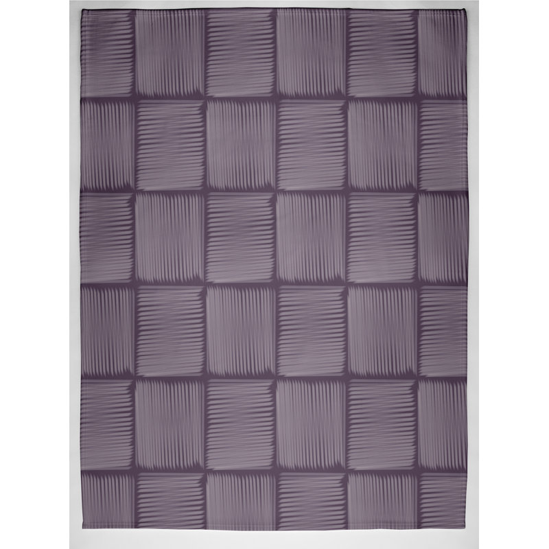 Schulman Plain Weave / Muslin Throw Blanket, Purple
