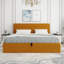 Denicolais Hydraulic Lift Up Upholstered Storage Bed with Wingback Headboard-183655148-183655146