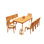 Maldives Outdoor 7 - Piece Teak Dining Set