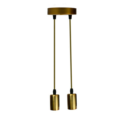Ringling 2 - Light Gold Cluster Pendant