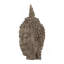 Sculpture tête de bouddha méditante 6,5 x 6,3 x 12 po, grand