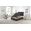 Orchid Side Lift Ottoman Divan Bed Base with Upholstered Headboard-971752848-1012592877