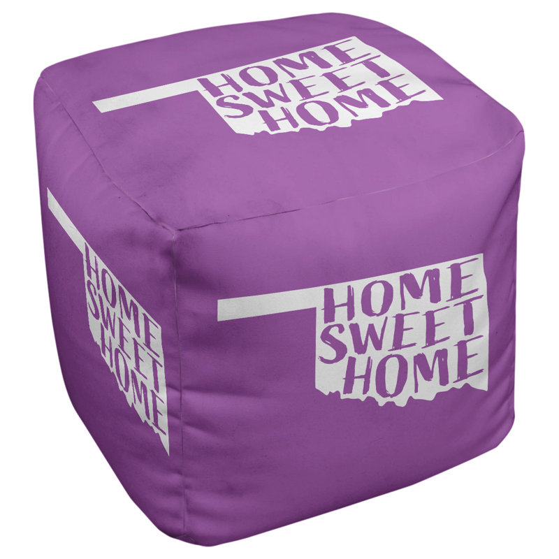 Repose-pieds à cubes oklahoma the home, Violet