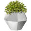  Planter 2 Pcs Silver Galvanised Steel-1622101565