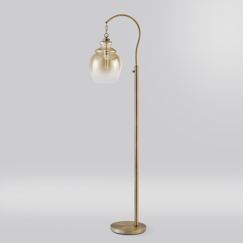 Archambault 70'' Arched Floor Lamp, Gold