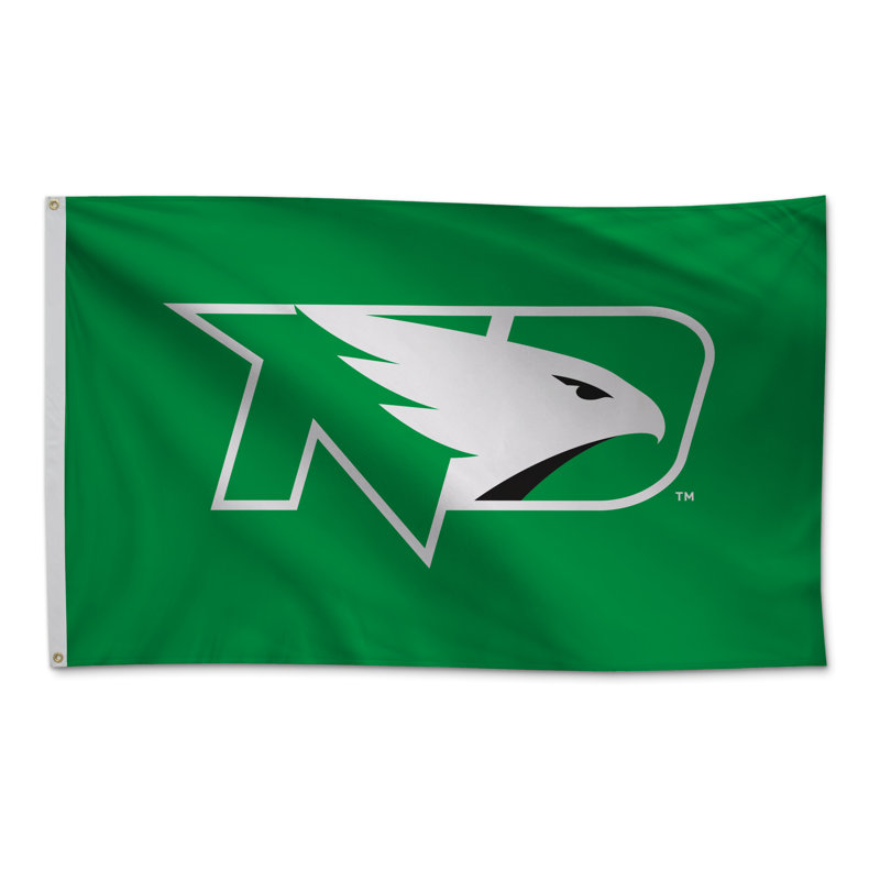 Fighting Hawks de North Dakota - drapeau en nylon imprimé 3 pi x 5 pi - Licence NCAA