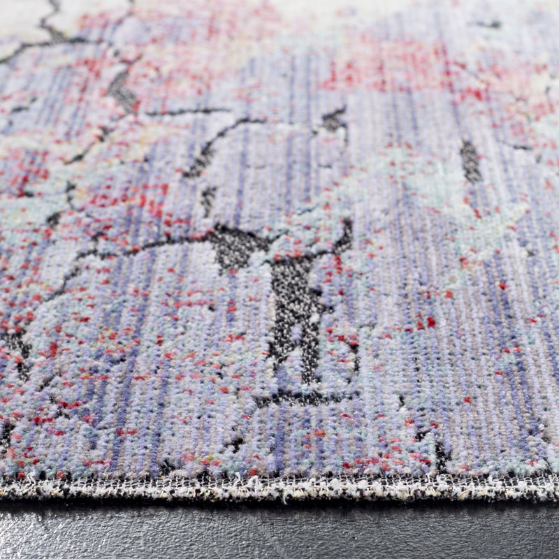Tapis abstrait Higginson Provance Performance, Rectangle 5 pi 3 po x 7 pi 6 po