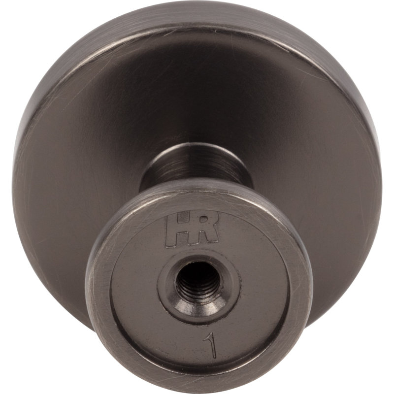 Richard Round Knob, Brushed Pewter, 1 1/4"