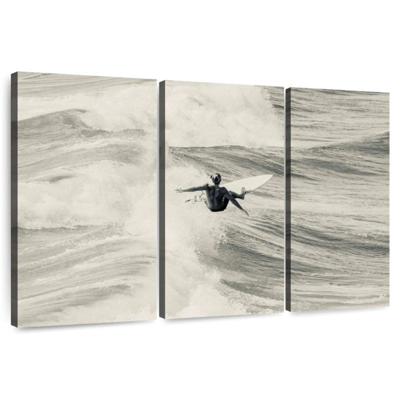 Senne surfeurs rétro, H 32 po x l 50 po