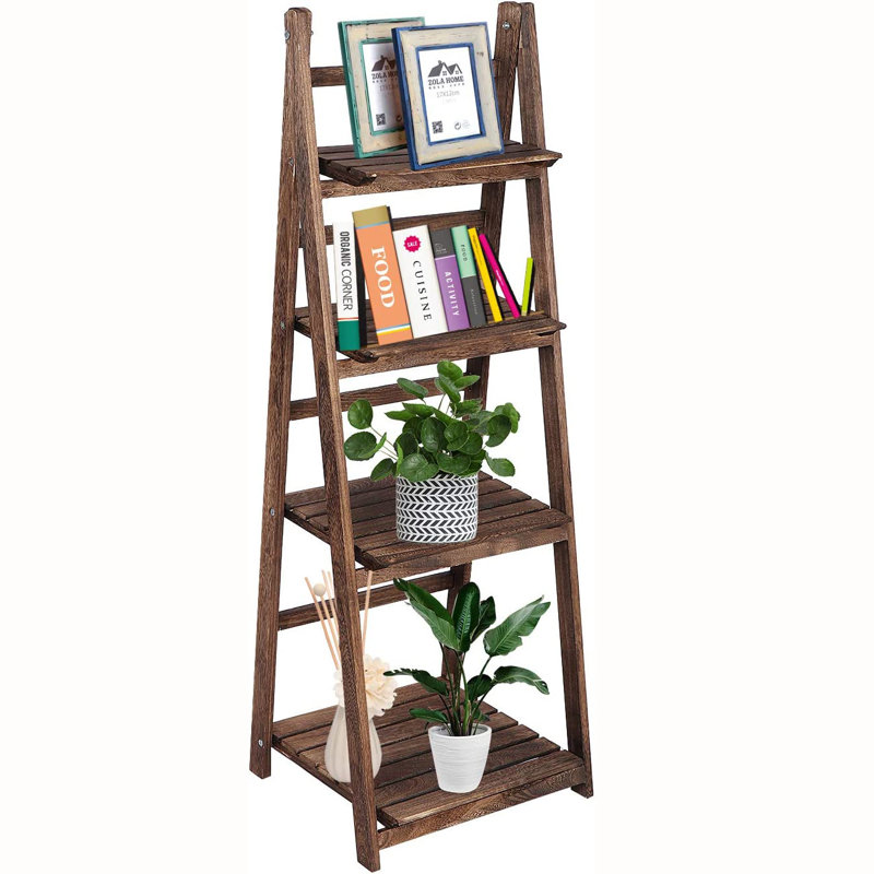 Minner 110cm H x 41cm W Ladder Bookcase