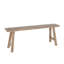 Ensemble de bancs brun Brunhild