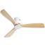 Ventilateur de plafond en bois 52 pouces avec 3 pales en bois massif Télécommande réversible sans moteur à courant continu