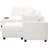 U-Shaped Modular With Movable & Adaptable Coffee Table - Hidden Charging Element, Comfy Padding Area, Strong Durability Guarantee Assurance Spot, Padding,-677328922