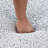 Square Upholstered Ottoman with Solid Wood Rubber Feet