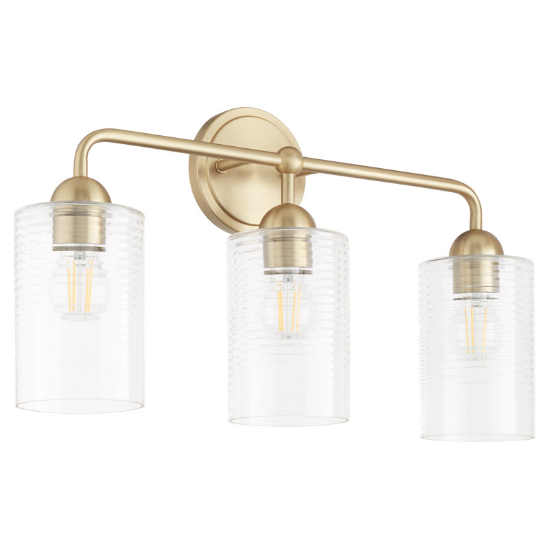 CHARLOTTE 3 Light Vanity, Antique Brass