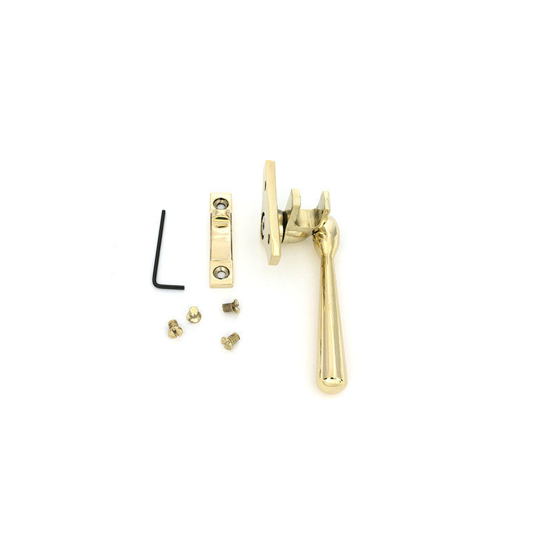 Newbury Night-Vent Locking Fastener (Steel Window), Polished Brass