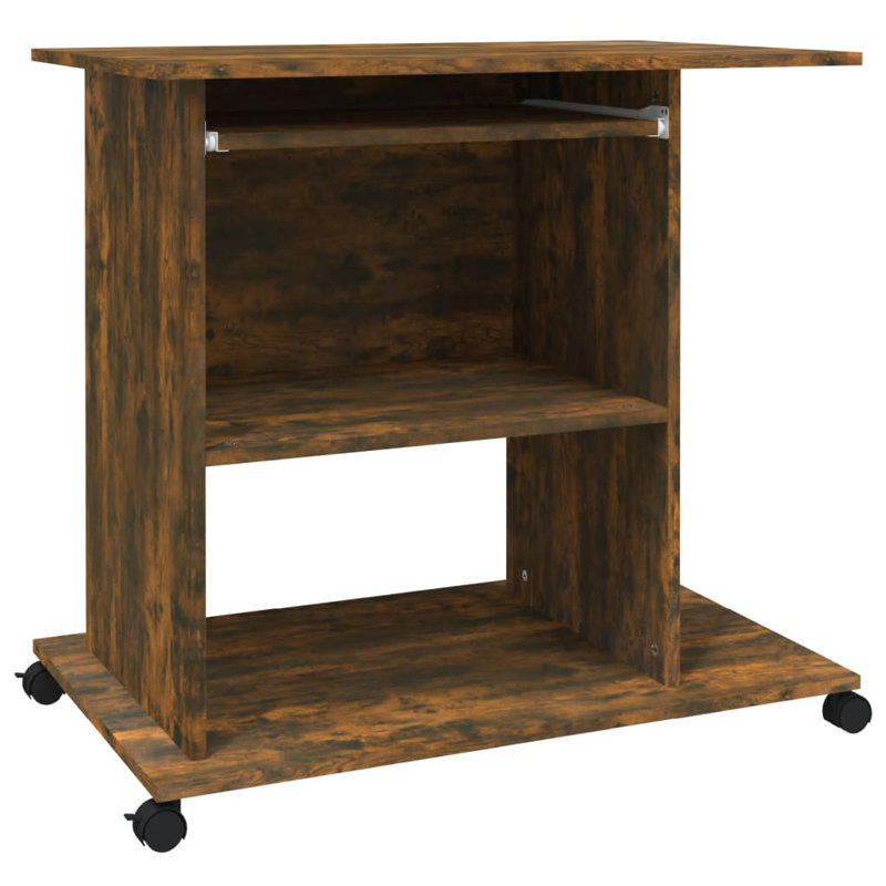 Bisceglia Computer Desk, Smoked Oak