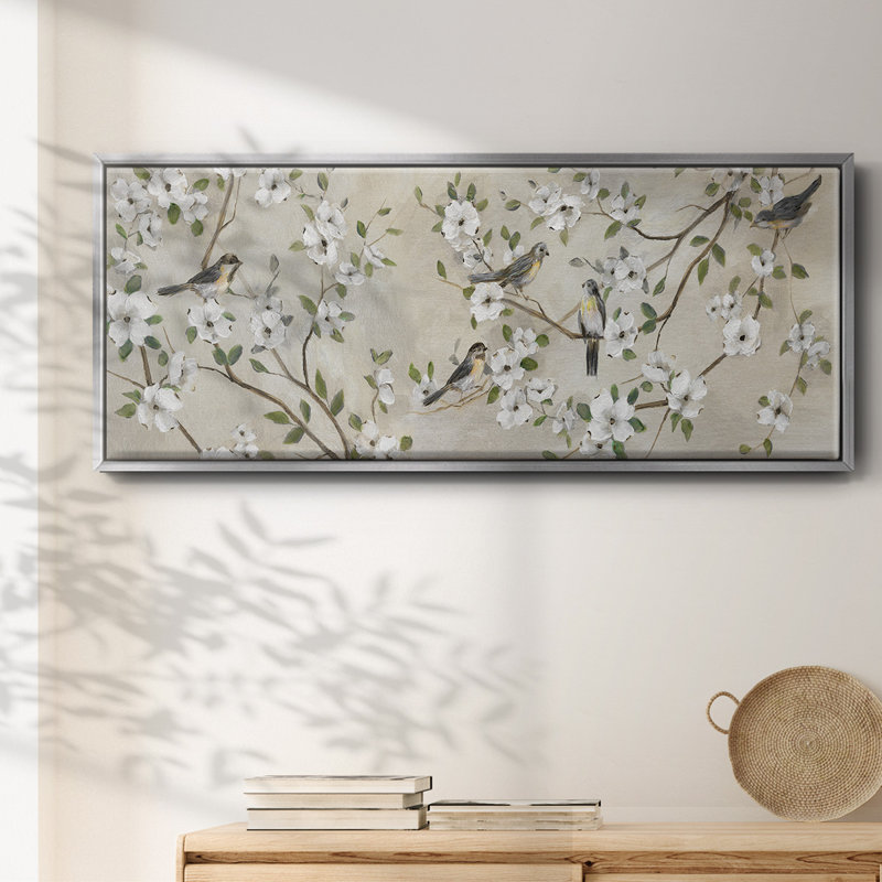 Flocking Together- Framed Canvas, 20" H x 50" W