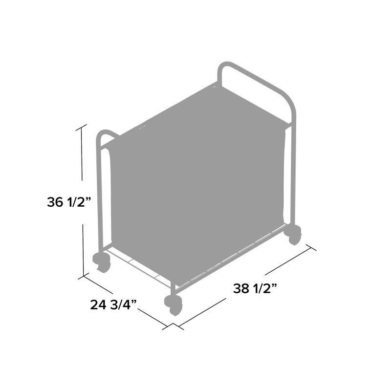 Rolling Laundry Hamper with Handles