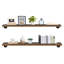 Tablette murale 48 po en bois rustique industriel
