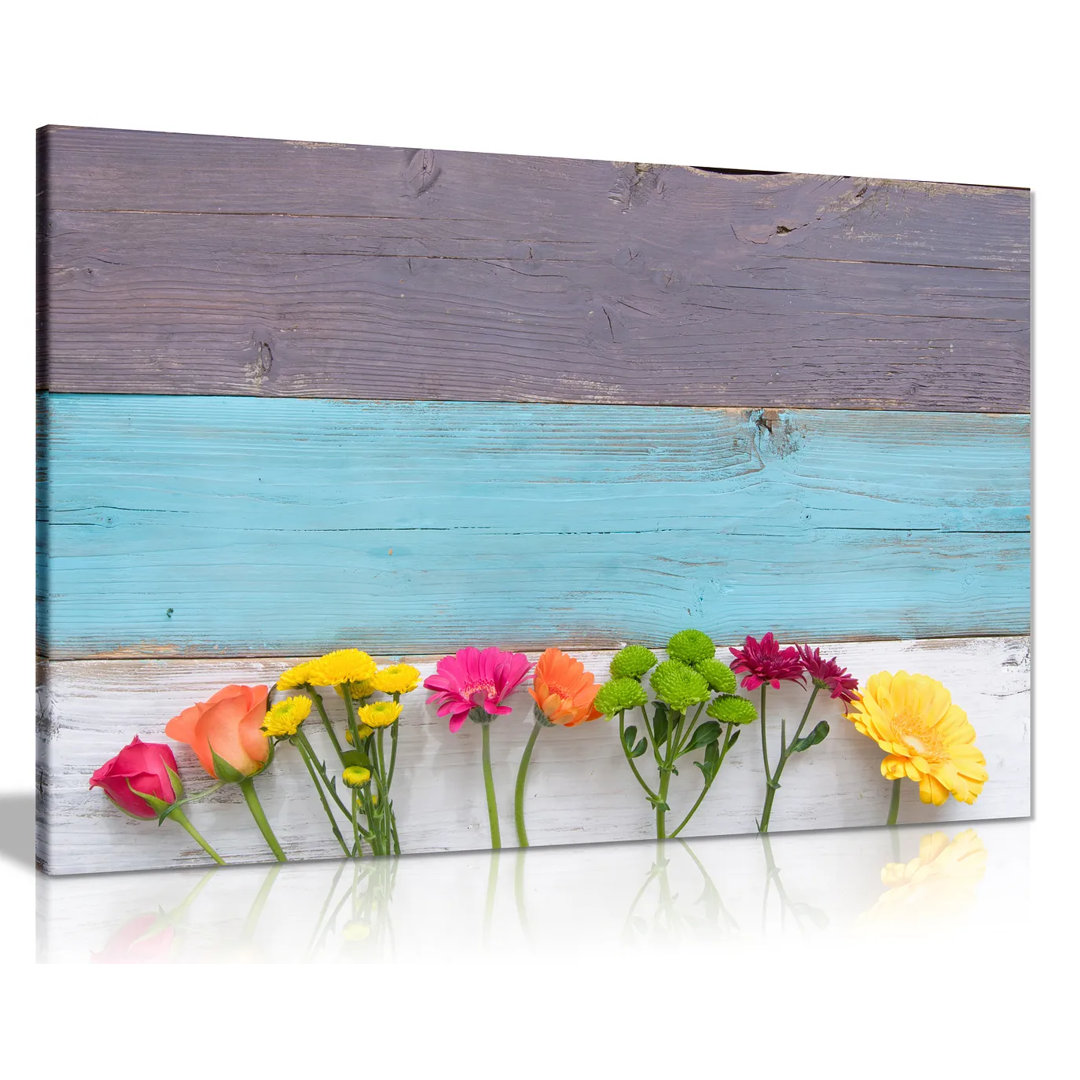 Spring Flowers - Wrapped Canvas Print