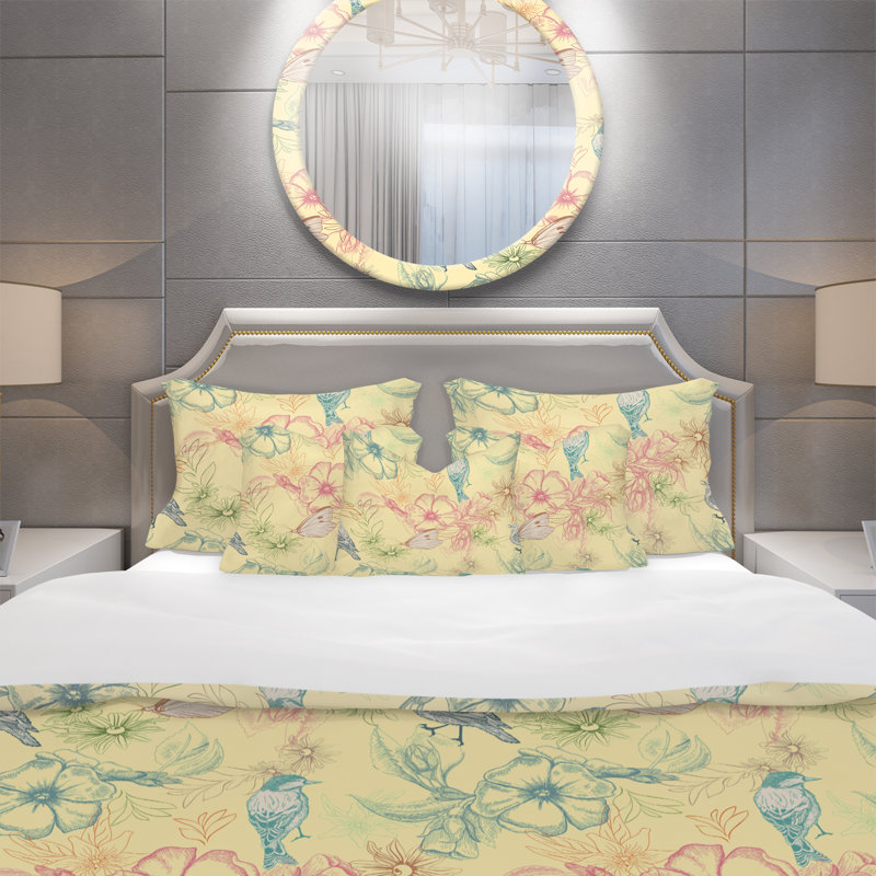 Ensemble de housse de couette moderne et contemporaine, Housse simple + 1 taie décorative