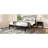 Solid Bamboo Wood Spindle Platform Queen Bed With 46.5" Tall Headboard, Bohemian Bed Frame With Wooden Slats And Metal Support, Mid-Century Modern Style,No Box Spring Needed,Black-799145646-799145640