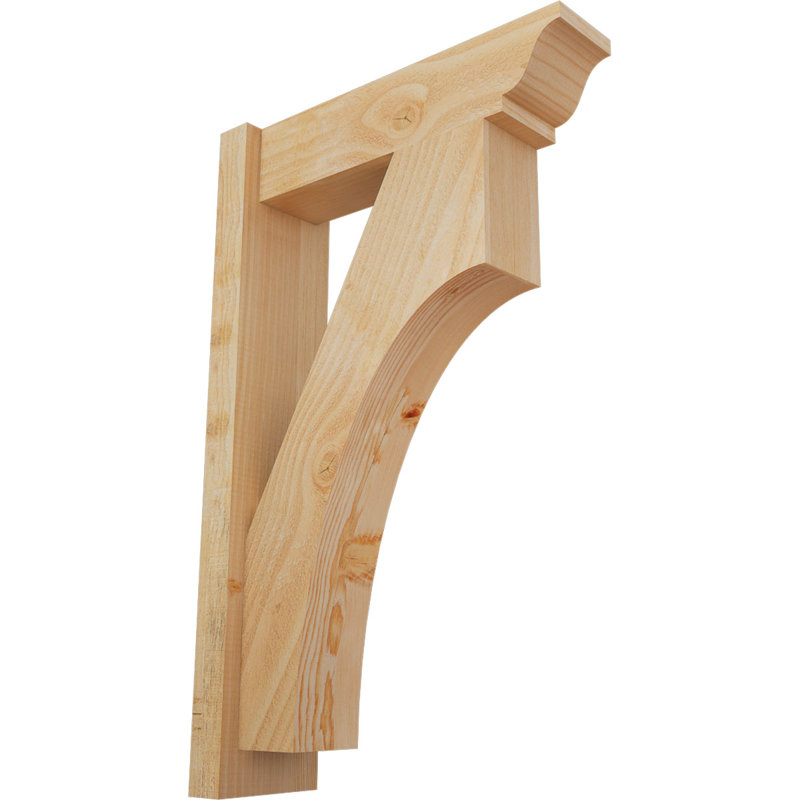 Persienne en bois Westlake, Sapin Douglas de 6 po (sciage brut), P 12 po x H 20 po