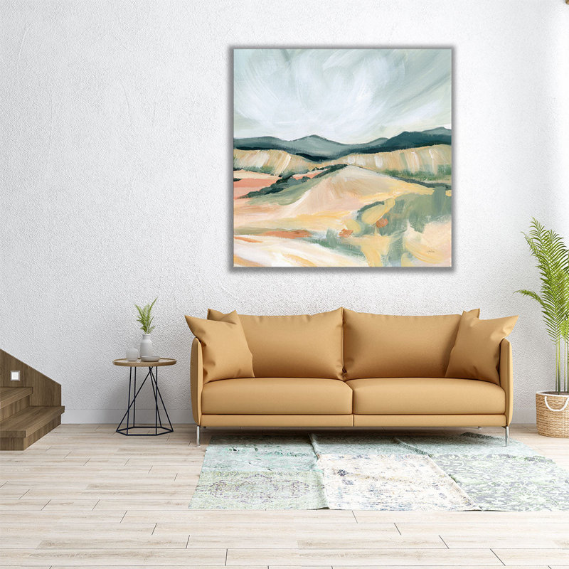 «Vermillion Landscape II», reproduction d'art sur toile, H 20 po x l 20 po