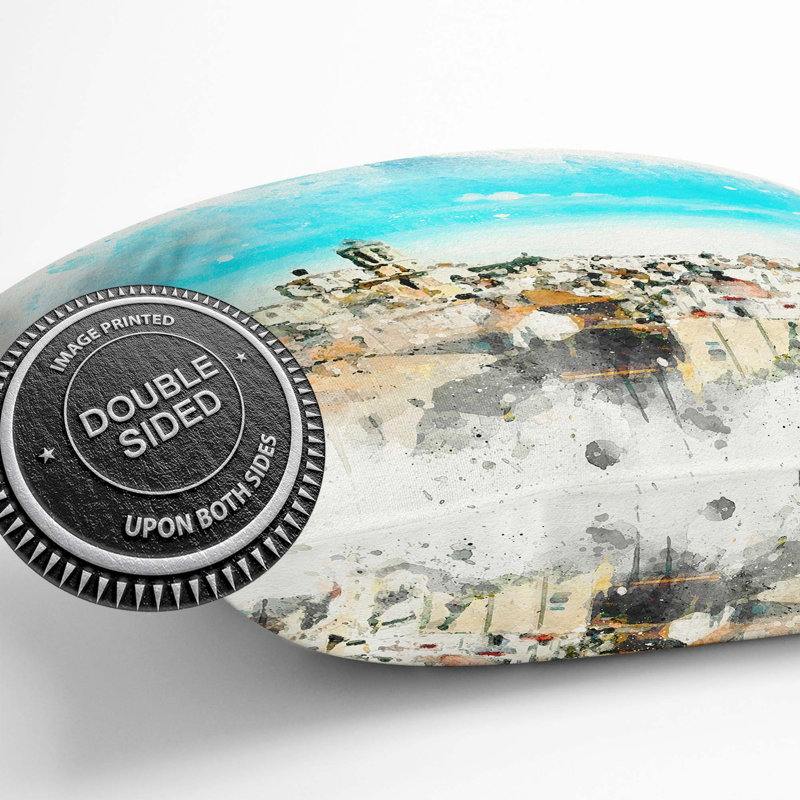 Abstract Square Cushion, 40cm H x 40cm W x 15cm D