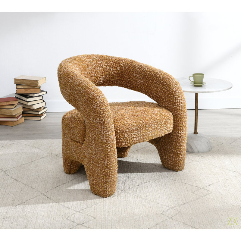 Chaise d'appoint en tweed