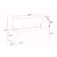 Banc de rangement pour chambre 48,8 po