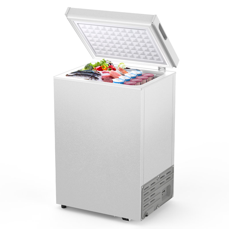 2.8 Cu.ft Deep Freezer, Fast Cooling, Chest Freezer with 7 Temps, Energy Saving, Low Noise, 1 Basket, White