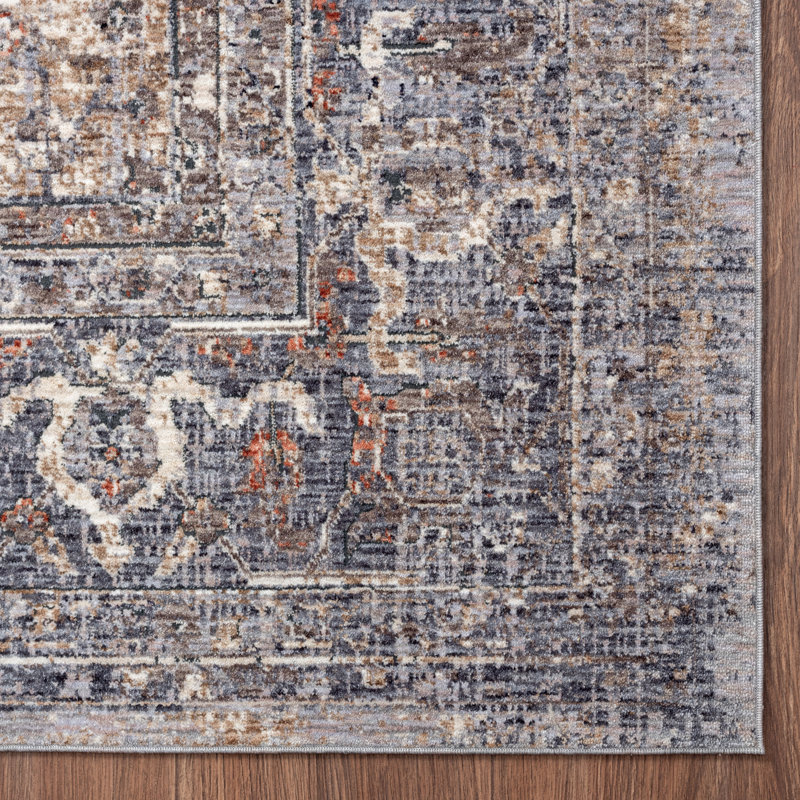 6 Oriental Area Rug in Ivory, Rectangle 2' x 3'