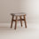 Tabouret de coiffeuse Anita en bois massif avec coussin selle, siège en mousse à haute résilience, chaise de maquillage facile à assembler