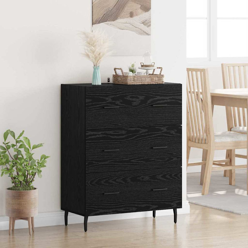 Sideboard Accent Chest, Black Oak