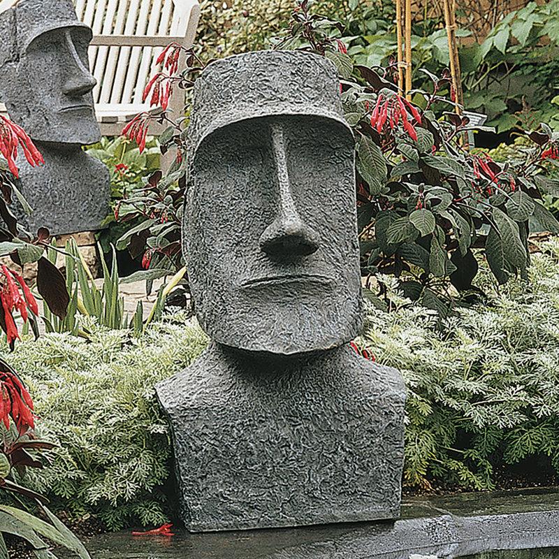 Easter Island Ahu Akivi Moai Monolith Garden Statue