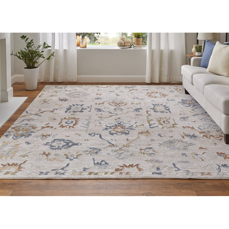 Maximiano Abstract Indoor Rug, Rectangle 6'7" x 9'6"