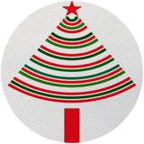 Christmas Tree Brights Pebble 16" Vinyl Placemat