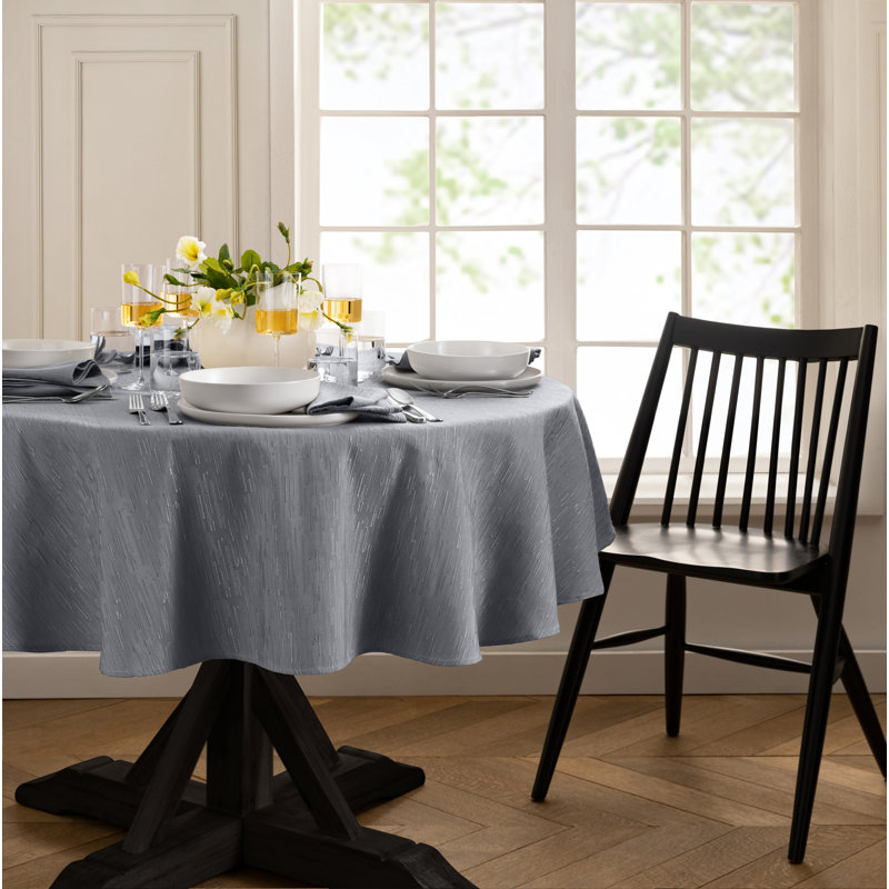 Nappe ronde / ovale en polyester Brosh, Rond 90 po, Gris