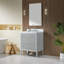 Meuble-lavabo simple autoportant entièrement assemblé avec plateau et dosseret d'ingénierie et structure en bois massif-1605583230