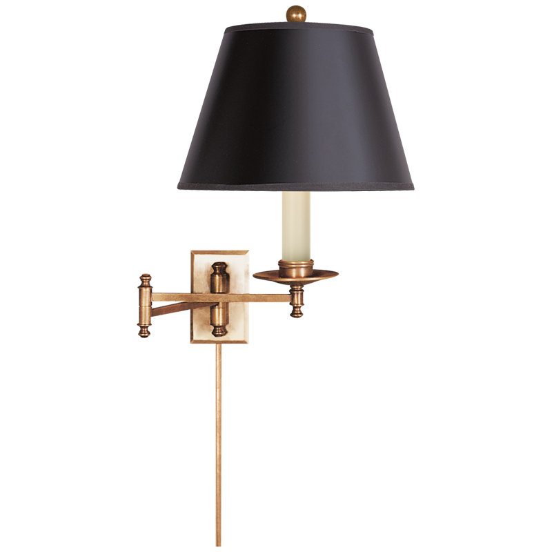 Chapman & Myers Dorchester Swing Arm, Antique Burnished Brass