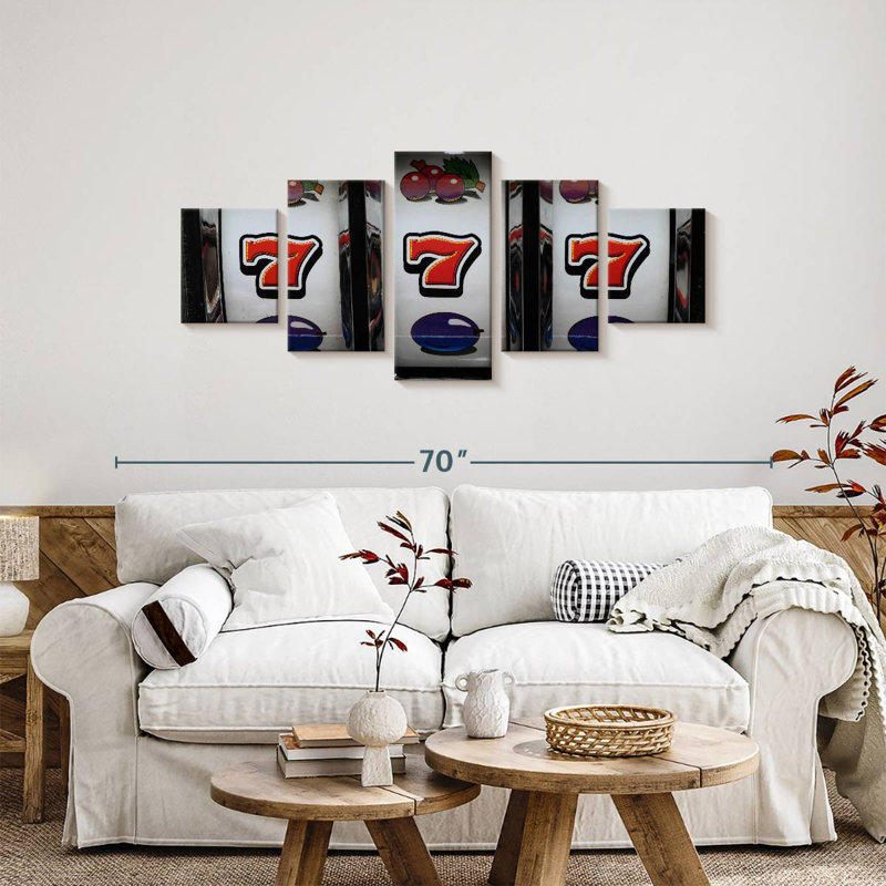 'Winning Slot Machine Display, 24" H x 55" W