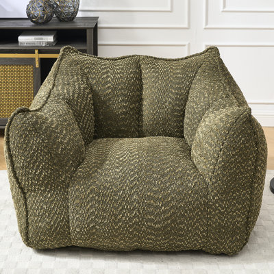 Fauteuil à billes en mousse très résistante - chenille pour adultes dans le salon, la chambre à coucher, la détente, la lecture, les jeux, le fauteuil de télévision avec le temps de confort idéal pour les adultes