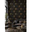 Papier peint glamour noir et doré-928956361