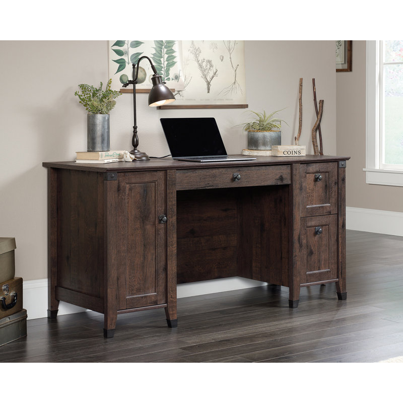 Carson Forge Computer Desk, Brown